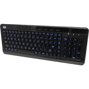 Adesso Ads Adesso 3-Color Illuminated Compact Multimedia Keyboard