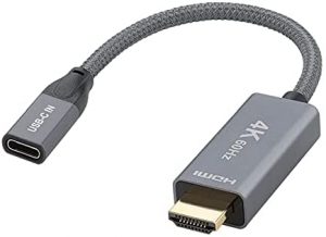 USB-C Female to HDMI Male Adapter 4K Cable