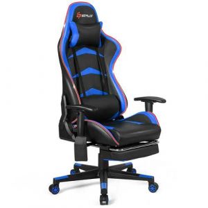 Blue Gaming Massage Chair with LED