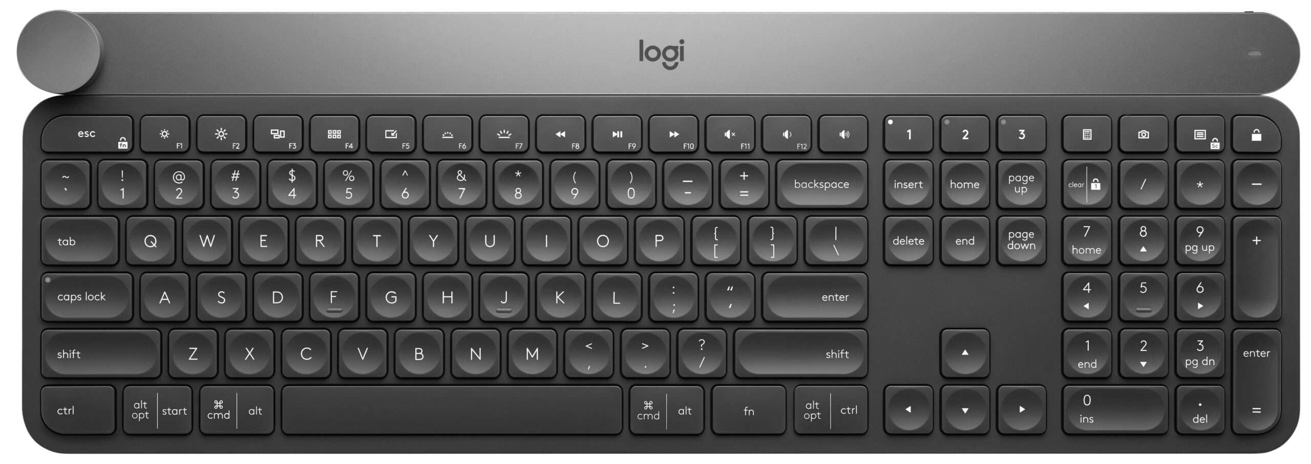 Logitech Craft keyboard RF Wireless + Bluetooth Black