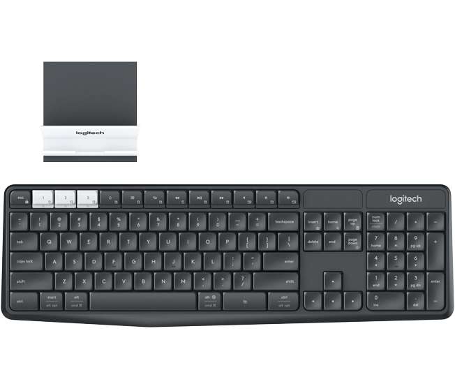Logitech K375s Multi-Device keyboard RF Wireless + Bluetooth QWERTY Black