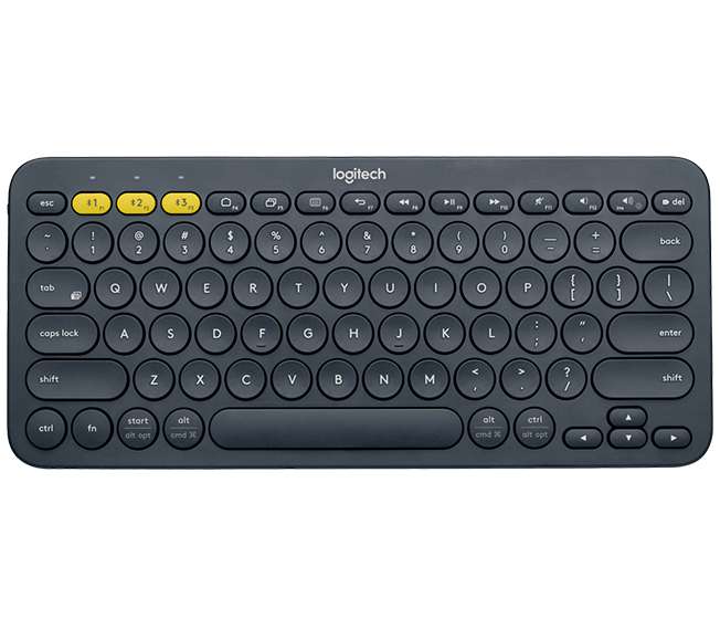 Logitech K380 Multi-Device keyboard Bluetooth QWERTY US English Gray