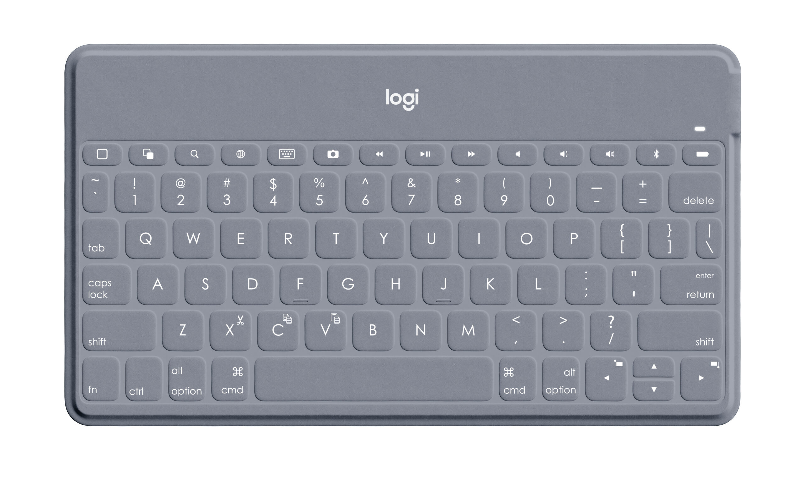 Logitech Keys-To-Go Gray Bluetooth QWERTY