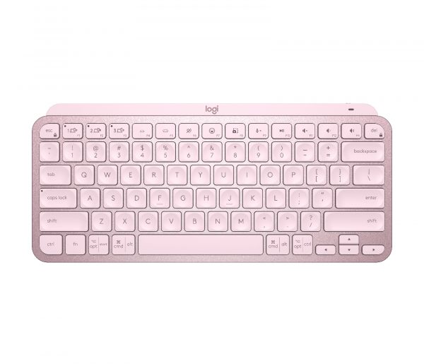 Logitech mx keys mini keyboard rf wireless + bluetooth qwerty us english rose