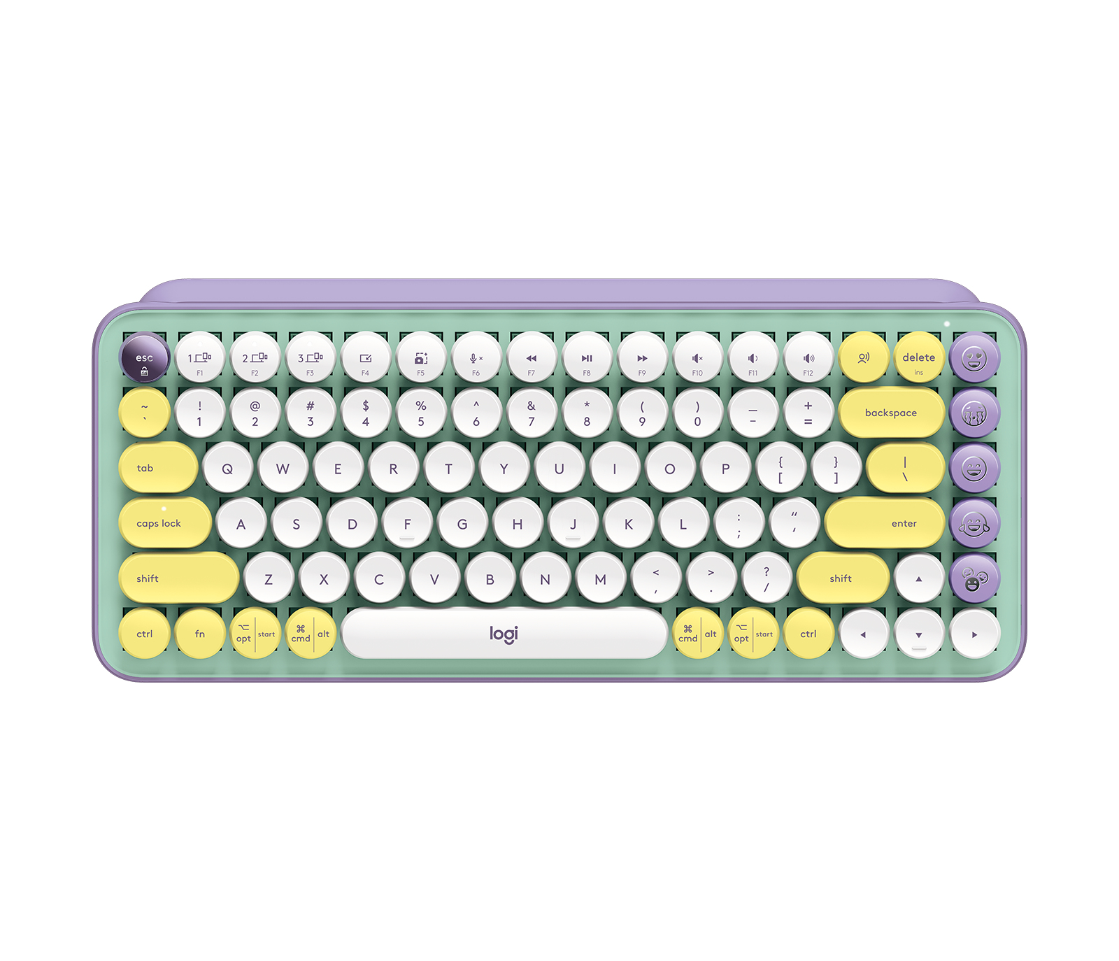 Logitech Pop Keys keyboard RF Wireless + Bluetooth Mint color