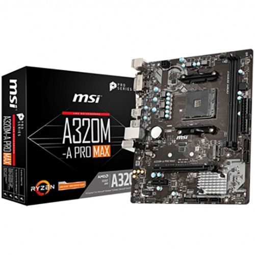 Msi a320m-a pro max desktop motherboard - amd chipset - socket am4 - micro atx