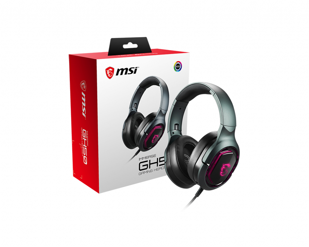 MSI Immerse GH50 Headset Wired Head-band Gaming Black