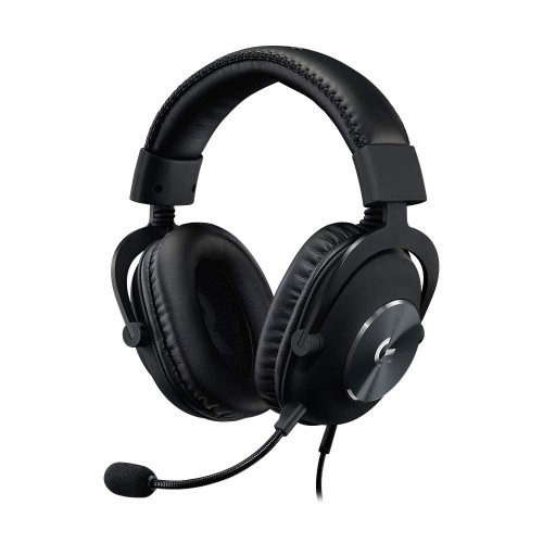 Logitech pro x gaming headset with blue voice