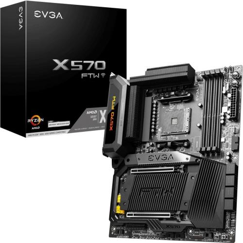 Evga x570 ftw wifi desktop motherboard - amd x570 chipset - socket am4 - atx