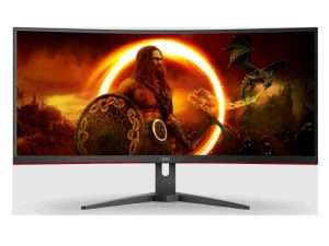 RECERTIFIED AOC 34IN UW FHD CURVED GAMING MONITOR