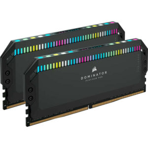 CORSAIR Dominator Platinum RGB 64GB (2 x 32GB) 5200 MHz 288-Pin PC RAM DDR5 (PC5 41600) Desktop Memory Model CMT64GX5M2B5200C40